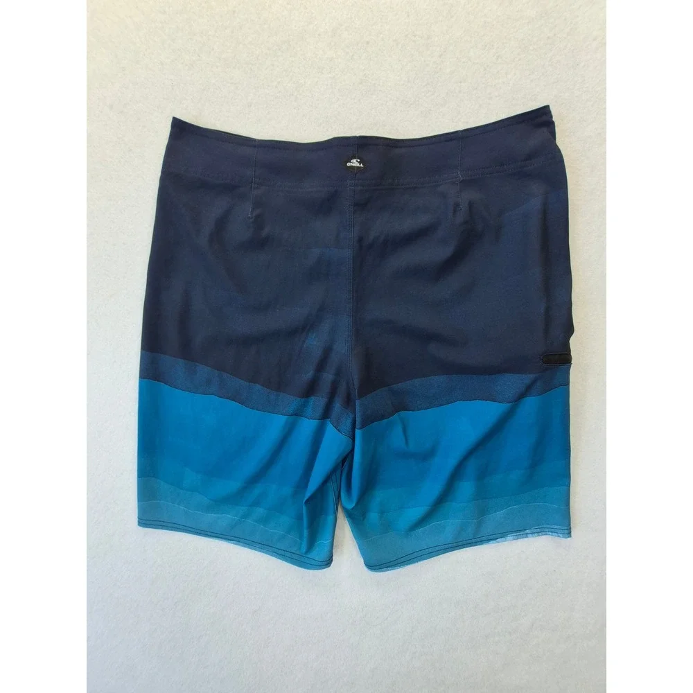 O'Neill Ombre Board Shorts Blue Gradient Men's Size 34 RN 85773
